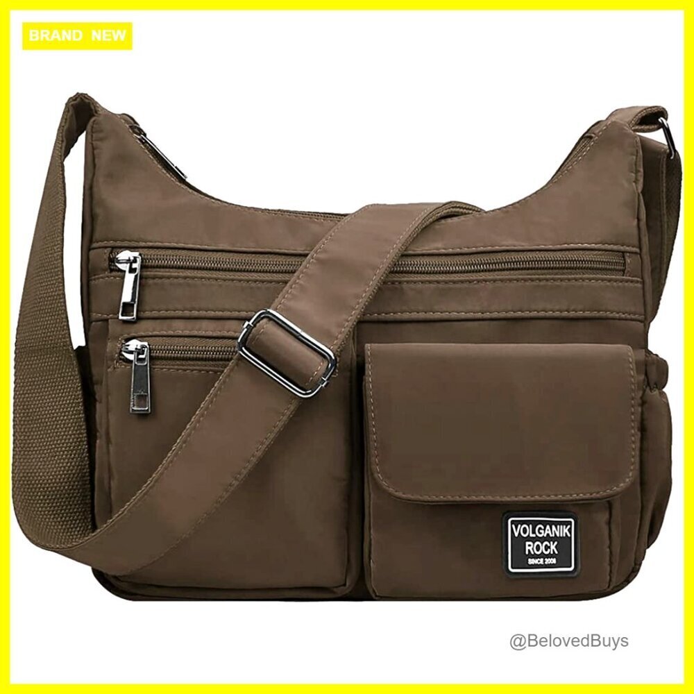 Lightweight Waterproof Nylon Crossbody Bag RFID Travel Shoulder Purse